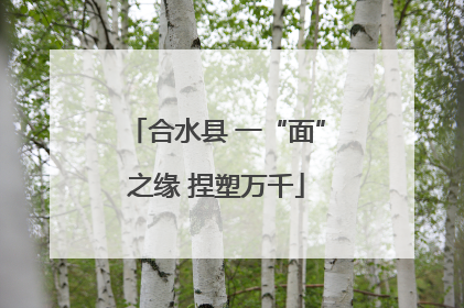 合水县 一“面”之缘 捏塑万千