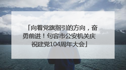 向着党旗指引的方向，奋勇前进！句容市公安机关庆祝建党104周年大会