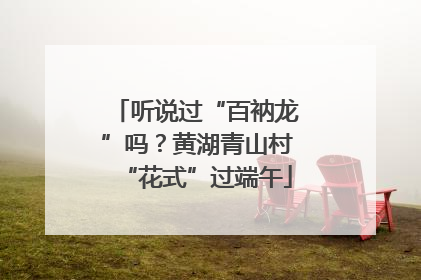 听说过“百衲龙”吗？黄湖青山村“花式”过端午