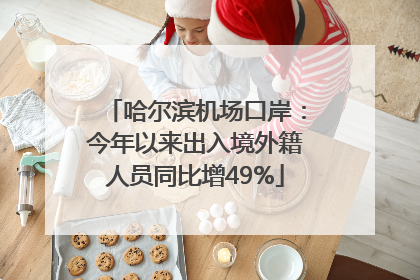 哈尔滨机场口岸：今年以来出入境外籍人员同比增49%