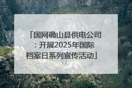 国网确山县供电公司：开展2025年国际档案日系列宣传活动