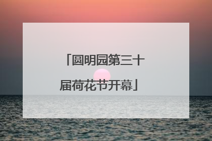 圆明园第三十届荷花节开幕