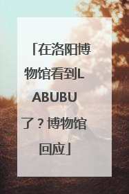 在洛阳博物馆看到LABUBU了？博物馆回应