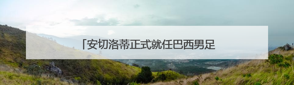 安切洛蒂正式就任巴西男足主教练 公布新征召阵容
