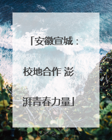 安徽宣城：校地合作 澎湃青春力量