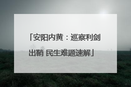安阳内黄：巡察利剑出鞘 民生难题速解
