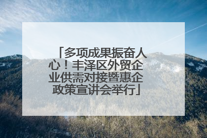 多项成果振奋人心！丰泽区外贸企业供需对接暨惠企政策宣讲会举行