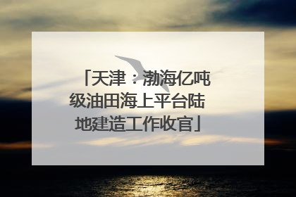 天津：渤海亿吨级油田海上平台陆地建造工作收官