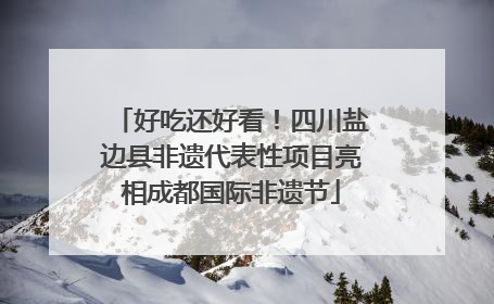 好吃还好看！四川盐边县非遗代表性项目亮相成都国际非遗节