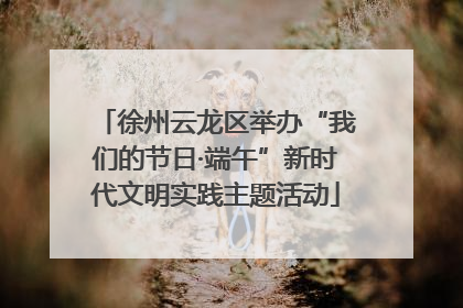 徐州云龙区举办“我们的节日·端午”新时代文明实践主题活动