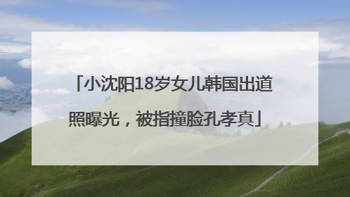 小沈阳18岁女儿韩国出道照曝光，被指撞脸孔孝真