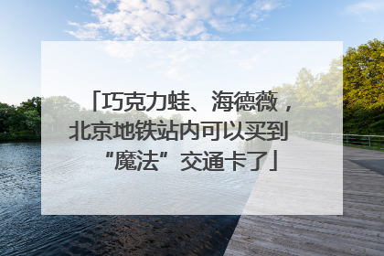 巧克力蛙、海德薇，北京地铁站内可以买到“魔法”交通卡了