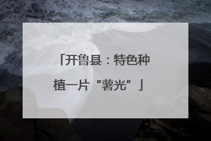 开鲁县：特色种植一片“薯光”
