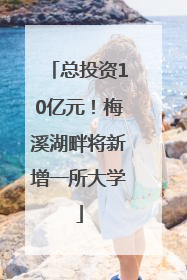 总投资10亿元！梅溪湖畔将新增一所大学