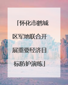 怀化市鹤城区军地联合开展重要经济目标防护演练