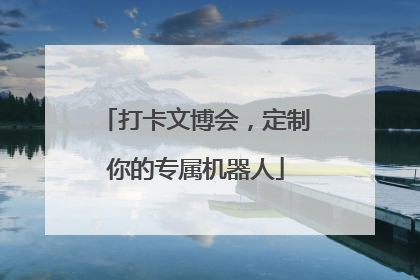 打卡文博会，定制你的专属机器人