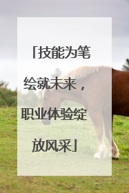 技能为笔绘就未来，职业体验绽放风采
