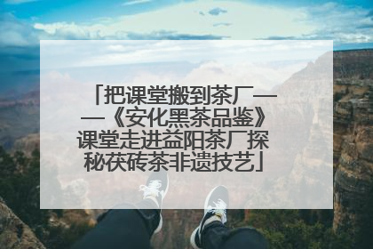 把课堂搬到茶厂——《安化黑茶品鉴》课堂走进益阳茶厂探秘茯砖茶非遗技艺
