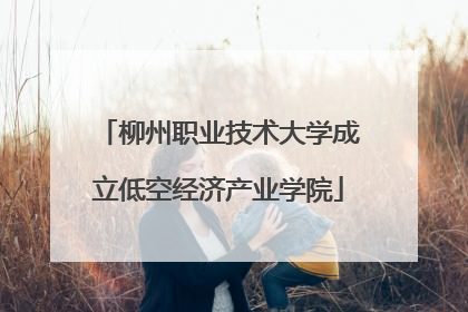 柳州职业技术大学成立低空经济产业学院