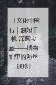 文化中国行｜浪起千帆 深蓝宝藏——博物馆里的海丝遗珍