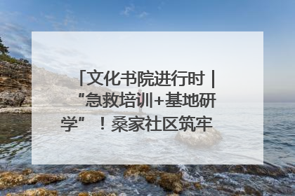 文化书院进行时｜“急救培训+基地研学”！桑家社区筑牢居民健康防线