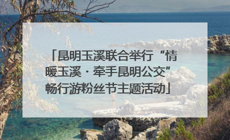 昆明玉溪联合举行“情暖玉溪・牵手昆明公交”畅行游粉丝节主题活动