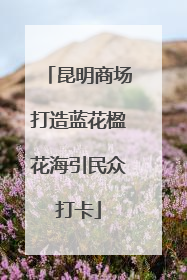 昆明商场打造蓝花楹花海引民众打卡