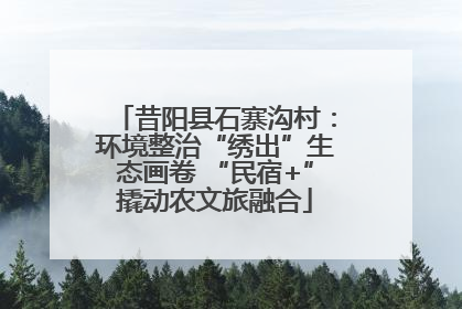 昔阳县石寨沟村：环境整治“绣出”生态画卷 “民宿+”撬动农文旅融合