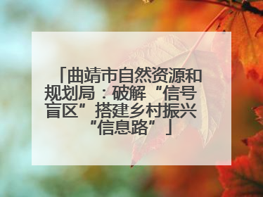 曲靖市自然资源和规划局：破解“信号盲区”搭建乡村振兴“信息路”