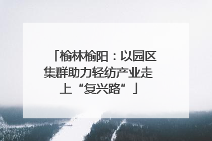 榆林榆阳：以园区集群助力轻纺产业走上“复兴路”
