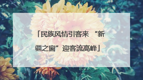 民族风情引客来 “新疆之窗”迎客流高峰