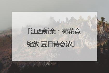 江西新余：荷花竞绽放 夏日诗意浓