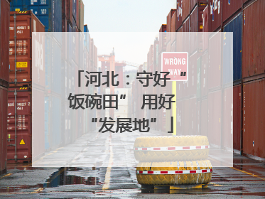 河北：守好“饭碗田” 用好“发展地”
