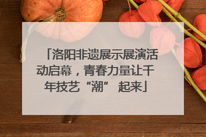 洛阳非遗展示展演活动启幕，青春力量让千年技艺“潮” 起来