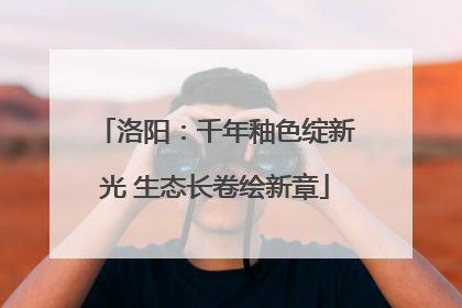 洛阳：千年釉色绽新光 生态长卷绘新章