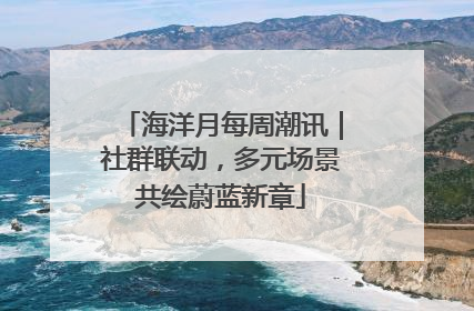 海洋月每周潮讯｜社群联动，多元场景共绘蔚蓝新章