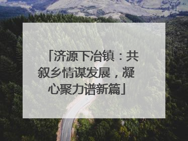 济源下冶镇：共叙乡情谋发展，凝心聚力谱新篇