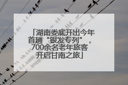 湖南娄底开出今年首趟“银发专列”，700余名老年旅客开启甘南之旅
