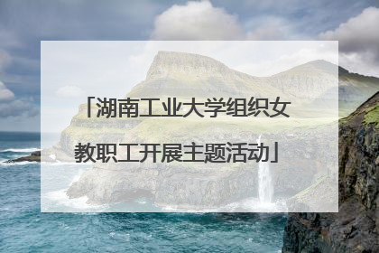湖南工业大学组织女教职工开展主题活动