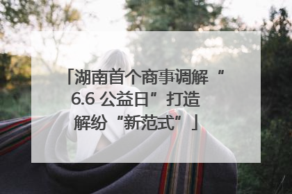 湖南首个商事调解“6.6 公益日”打造解纷“新范式”