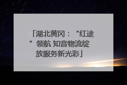 湖北黄冈：“红途”领航 知音物流绽放服务新光彩