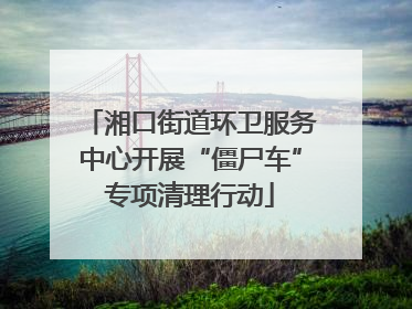 湘口街道环卫服务中心开展“僵尸车”专项清理行动