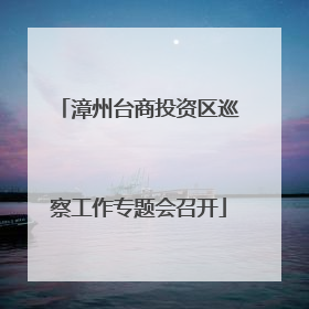 漳州台商投资区巡察工作专题会召开