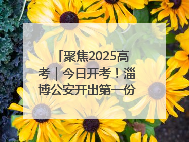 聚焦2025高考｜今日开考！淄博公安开出第一份高考户籍证明