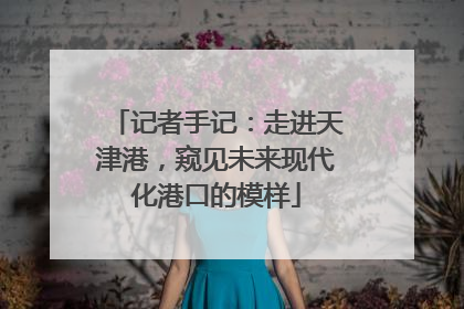 记者手记：走进天津港，窥见未来现代化港口的模样