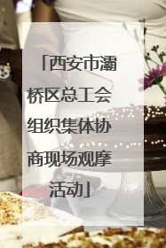 西安市灞桥区总工会组织集体协商现场观摩活动