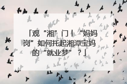 观“湘”门丨“妈妈岗”如何托起湘潭宝妈的“就业梦”？
