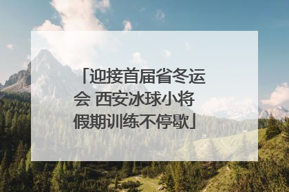 迎接首届省冬运会 西安冰球小将假期训练不停歇