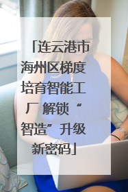 连云港市海州区梯度培育智能工厂 解锁“智造”升级新密码