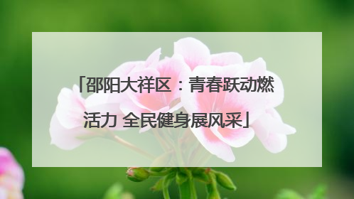 邵阳大祥区：青春跃动燃活力 全民健身展风采